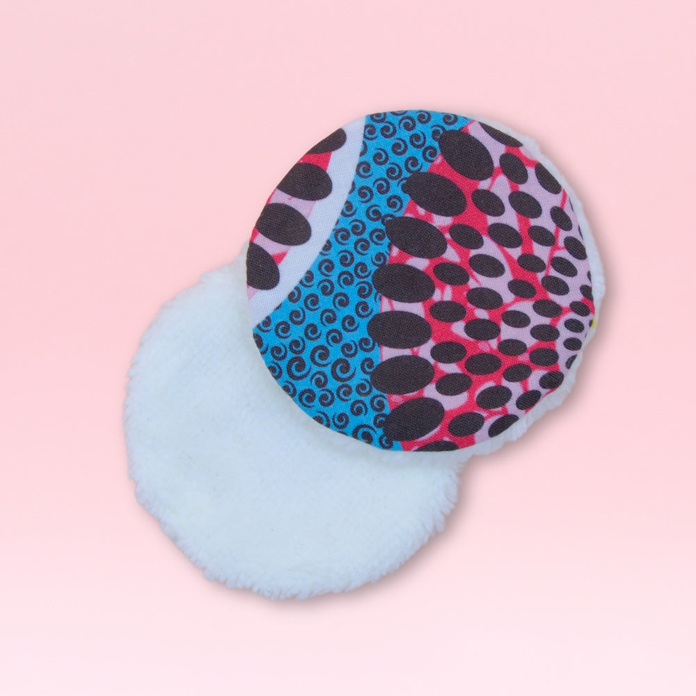 Disque démaquillant en fibre de bambou, par 2