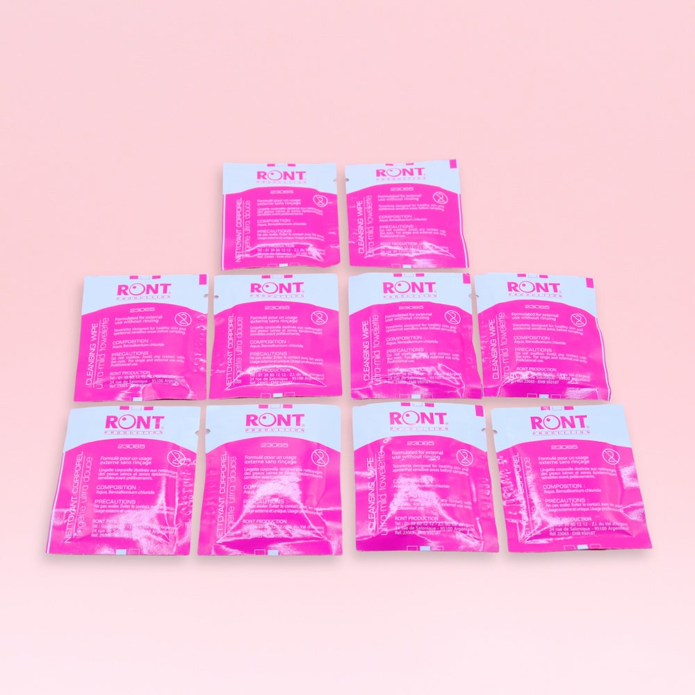 Lingette intime individuelle, à l'aloe vera, par 10